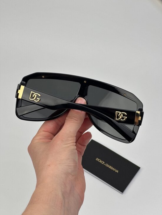 Dolce & Gabbana Women’s Sunglasses – Black Grey Shield (DG6205 501/87) main image 5
